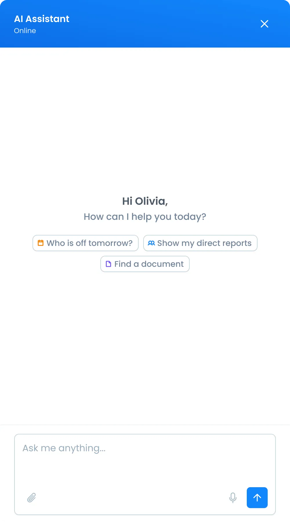 DriveHRIS AI assistant